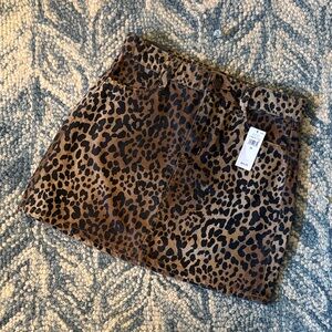 GAP Girls Leopard Mini Skirt